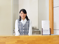 写真：受付